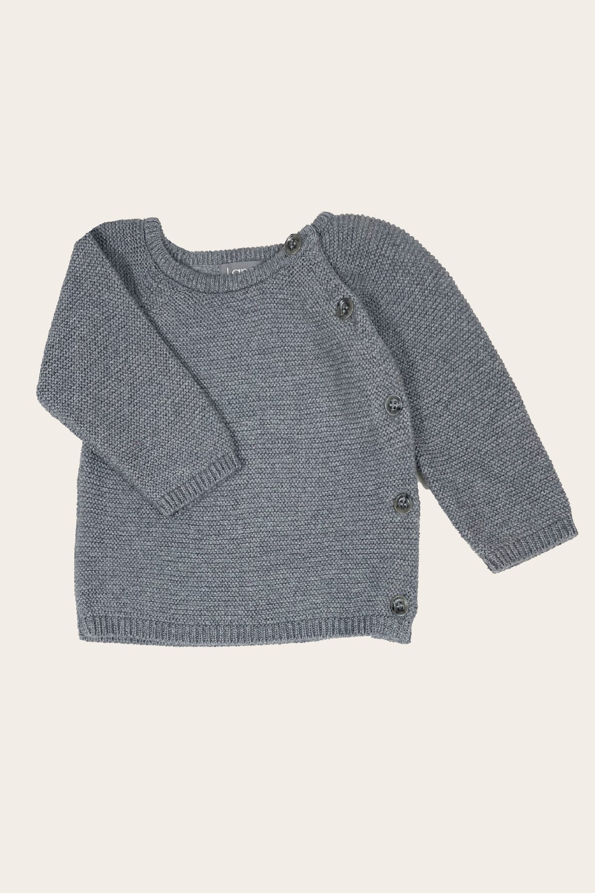 Jacke, Modell Luca , graumelange , Baby Jacke , LANA Organic - Bio, Nachhaltig & Fair seit 1987