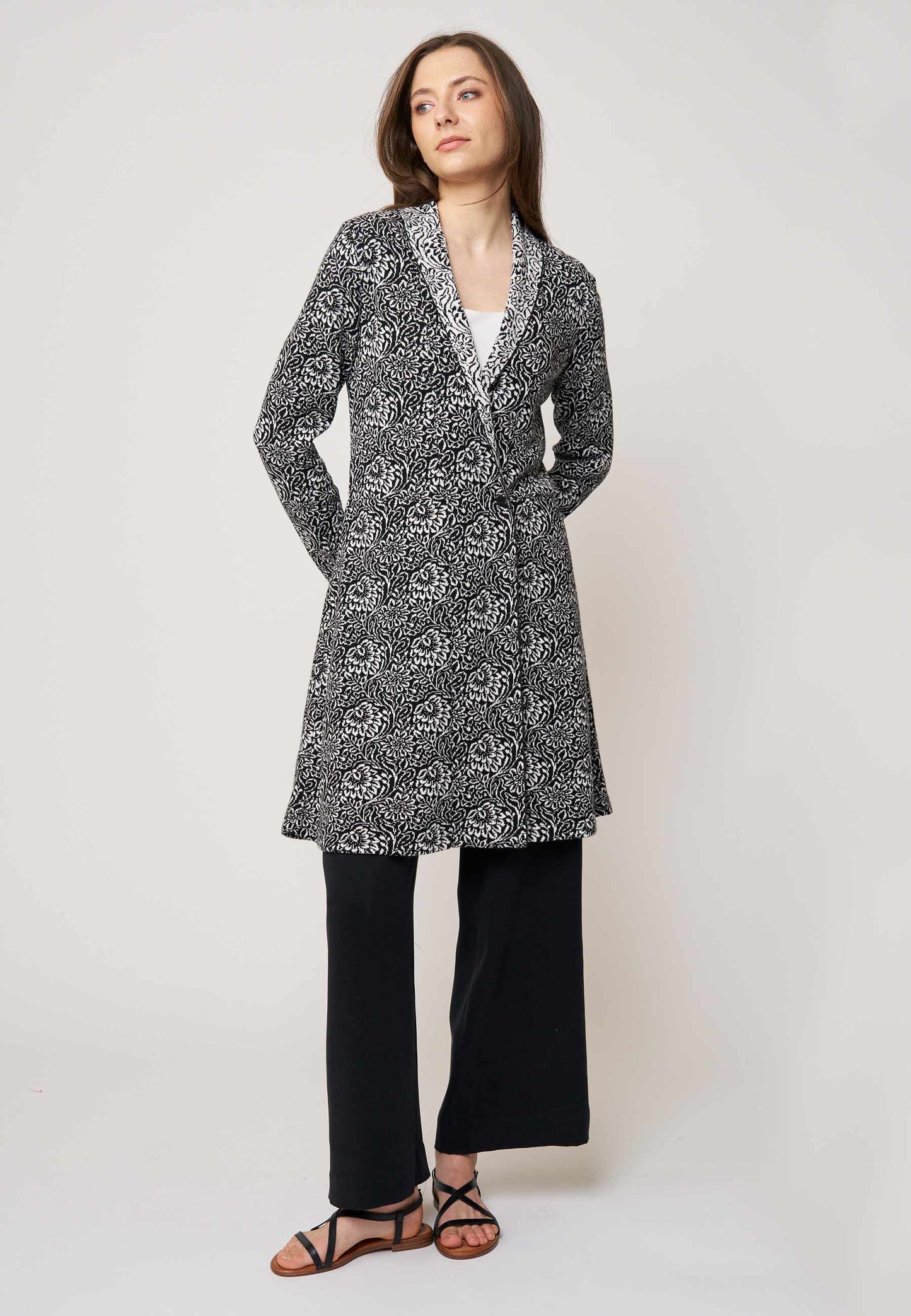 Strickjacke, Modell Jolina lang