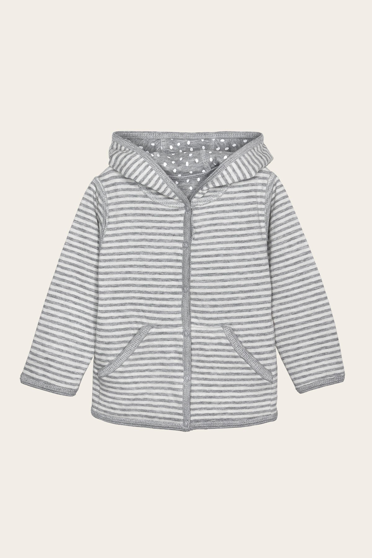 Veste à capuche réversible, modèle Momo