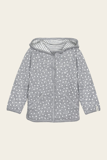 Veste à capuche réversible, modèle Momo