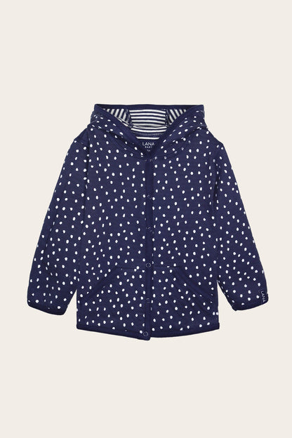 Veste à capuche réversible, modèle Momo
